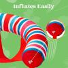 imageSLOOSH Inflatable Pool Noodle Chair 3 Packs Stripes Design Pool Floats Noodle Sling Floatie Swimming Party Floating Chair for Adult Party Summer Water FunStripe