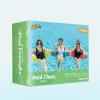 imageSLOOSH Pool Floats Noodle Chair3 Packs Inflatable Pool Noodle Sling Floatie Swimming Party Floating Chair Floats for Adult Summer Water BeachLeaves Design