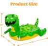 imageSloosh 2Pack Inflatable Dinosaur ampamp Peacock Pool Floats Set Fun Beach Floaties for Swim Party Decorations Toys Inflatable Island Summer Pool Raft Lounge Ride On for Adults Kids