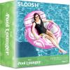 imageSloosh Inflatable Pool Floats Lounger  Pool Floaties Blow Up Air Sofa Floating Chair with Big Backrest Heavy Duty River Tubes Summer Lake Beach Water Float Raft Floaty for Adults Blue WhitePink White