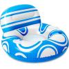 imageSloosh Inflatable Pool Floats Lounger  Pool Floaties Blow Up Air Sofa Floating Chair with Big Backrest Heavy Duty River Tubes Summer Lake Beach Water Float Raft Floaty for Adults Blue WhiteBlue White