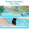 imageSloosh Pool Floats Chairs AdultInflatable Pool LoungePlant Pattern Floating Mat HammockBlow up Water Chairs Noodles rafts for Party Summer Water Beach FunChampagne leaves