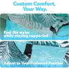 imageSloosh Pool Floats Chairs AdultInflatable Pool LoungePlant Pattern Floating Mat HammockBlow up Water Chairs Noodles rafts for Party Summer Water Beach FunGreen leaves