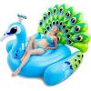 imageJOYIN Inflatable Peacock Pool Float  Giant Peacock Fun Beach Floaties Pool Party Decorations Adult Size Inflatable Animal Summer Swim Pool Raft Toys Lounge for Adults ampamp KidsBlue Peacock