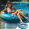 imageSLOOSH Inflatable River Tubes Float  Heavy Duty Pool Tube Floats for Adults FloatingBlue