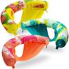 imageSLOOSH Pool Floats Noodle Chair3 Packs Inflatable Pool Noodle Sling Floatie Swimming Party Floating Chair Floats for Adult Summer Water BeachLeaves Design