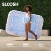 imageSLOOSH Inflatable Tanning Pool Lounger Float 70quot x 46quot Pool Floats Adult with Pillow 4 in 1 Suntan Tub Raft FloatieSunbathing Bed Lounge for Water Blow Up Ball Pit Party GiftsBlue Breezestar