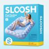 imageSLOOSH Inflatable Tanning Pool Lounger Float 70quot x 46quot Pool Floats Adult with Pillow 4 in 1 Suntan Tub Raft FloatieSunbathing Bed Lounge for Water Blow Up Ball Pit Party GiftsBlue Checker
