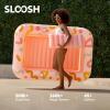 imageSLOOSH Inflatable Tanning Pool Lounger Float 70quot x 46quot Pool Floats Adult with Pillow 4 in 1 Suntan Tub Raft FloatieSunbathing Bed Lounge for Water Blow Up Ball Pit Party GiftsPink Doodle