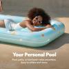 imageSLOOSH Inflatable Tanning Pool Lounger Float 70quot x 46quot Pool Floats Adult with Pillow 4 in 1 Suntan Tub Raft FloatieSunbathing Bed Lounge for Water Blow Up Ball Pit Party GiftsBlue Daisy
