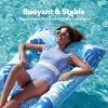 imageSLOOSH 2Pack Inflatable Pool Floats Mat  XL Pool Floaties Adults Size with Headrest Sun Tanning Raft Lake Beach Swimming Pool Party Toys Floating Lounge Above Water Keep CoolBlueGreen