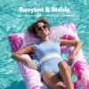 imageSLOOSH 2Pack Inflatable Pool Floats Mat  XL Pool Floaties Adults Size with Headrest Sun Tanning Raft Lake Beach Swimming Pool Party Toys Floating Lounge Above Water Keep CoolBluePink