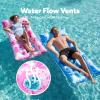 imageSLOOSH 2Pack Inflatable Pool Floats Mat  XL Pool Floaties Adults Size with Headrest Sun Tanning Raft Lake Beach Swimming Pool Party Toys Floating Lounge Above Water Keep CoolBluePink