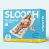 imageSLOOSH Adjustable Backrest Pool Floats  Tropical Leaves Pool Lounger Floaties Adults with Cup Holders Inflatable Tanning Float Rafts Chair Beach Lake Floating Above Water Keep Cool ChampagneChampagne