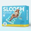 imageSLOOSH Adjustable Backrest Pool Floats  Tropical Leaves Pool Lounger Floaties Adults with Cup Holders Inflatable Tanning Float Rafts Chair Beach Lake Floating Above Water Keep Cool ChampagneCyan