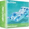 imageSLOOSH Inflatable Pool Floats Adult  Extreme Comfort Pool Lounge Chair with Detachable Cup Holder Heavy Duty Lounger Floating Recliner Blow Up Floaties Water Floaty Lake Beach Tanning FloatBlue