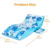 imageSLOOSH Inflatable Pool Floats Adult  Extreme Comfort Pool Lounge Chair with Detachable Cup Holder Heavy Duty Lounger Floating Recliner Blow Up Floaties Water Floaty Lake Beach Tanning FloatBlue
