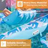imageSLOOSH Inflatable Pool Floats Adult  Extreme Comfort Pool Lounge Chair with Detachable Cup Holder Heavy Duty Lounger Floating Recliner Blow Up Floaties Water Floaty Lake Beach Tanning FloatBlue