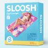 imageSLOOSH Inflatable Pool Floats Raft  XL Fabric Covered Pool Mat Lounger Floaties for Adults Ultra Comfort Inflatable Water Float with Headrest for Beach Lake Swimming Pool Floating 68quotX34quot TealPink
