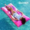 imageSLOOSH Inflatable Pool Floats Raft  XL Fabric Covered Pool Mat Lounger Floaties for Adults Ultra Comfort Inflatable Water Float with Headrest for Beach Lake Swimming Pool Floating 68quotX34quot TealPink