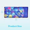 imageSLOOSH Inflatable Pool Floats Raft  XL Fabric Covered Pool Mat Lounger Floaties for Adults Ultra Comfort Inflatable Water Float with Headrest for Beach Lake Swimming Pool Floating 68quotX34quot TealBlue