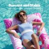 imageSloosh Inflatable Pool Floats Adults  Large Pool Float Tanning Raft with Headrest Keep Cool Above Water Swimming Pool Floaties Beach Lake Party SuppliesPink