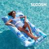 imageSloosh Inflatable Pool Floats Adults  Large Pool Float Tanning Raft with Headrest Keep Cool Above Water Swimming Pool Floaties Beach Lake Party SuppliesBlue
