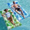 imageSLOOSH 2Pack Inflatable Pool Floats Mat  XL Pool Floaties Adults Size with Headrest Sun Tanning Raft Lake Beach Swimming Pool Party Toys Floating Lounge Above Water Keep CoolBlueGreen