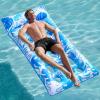 imageSloosh Inflatable Pool Floats Adults  Large Pool Float Tanning Raft with Headrest Keep Cool Above Water Swimming Pool Floaties Beach Lake Party SuppliesBlue