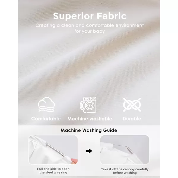 little dove Bed Canopy with Star Lights Double Layer Canopy for Bed Breathable Canopy Bed Curtain for Children Reading Nook Machine Washable Canopy for Kids Room 256x106Large