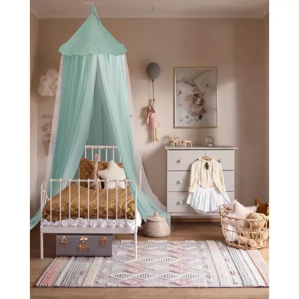 little dove Bed Canopy with Star Lights Double Layer Canopy for Bed Breathable Canopy Bed Curtain for Children Reading Nook Machine Washable Canopy for Kids Room 256x106Medium