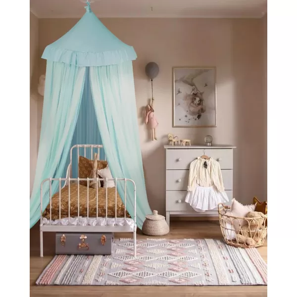 little dove Bed Canopy with Star Lights Double Layer Canopy for Bed Breathable Canopy Bed Curtain for Children Reading Nook Machine Washable Canopy for Kids Room 256x106Large
