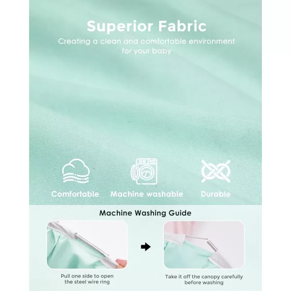 little dove Bed Canopy with Star Lights Double Layer Canopy for Bed Breathable Canopy Bed Curtain for Children Reading Nook Machine Washable Canopy for Kids Room 256x106Large