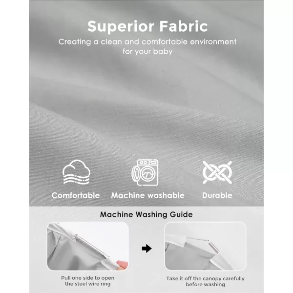 little dove Bed Canopy with Star Lights Double Layer Canopy for Bed Breathable Canopy Bed Curtain for Children Reading Nook Machine Washable Canopy for Kids Room 256x106Large