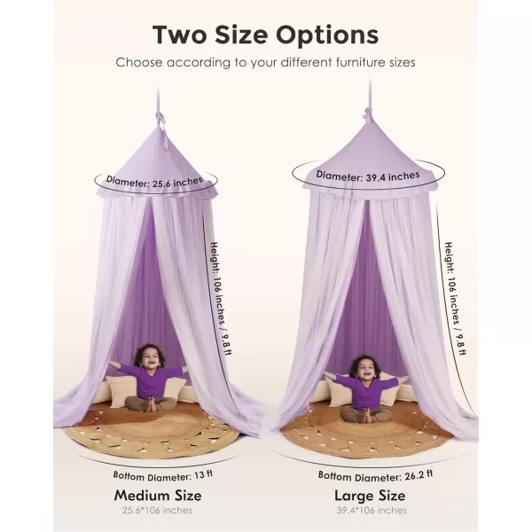 little dove Bed Canopy with Star Lights Double Layer Canopy for Bed Breathable Canopy Bed Curtain for Children Reading Nook Machine Washable Canopy for Kids Room 256x106Medium