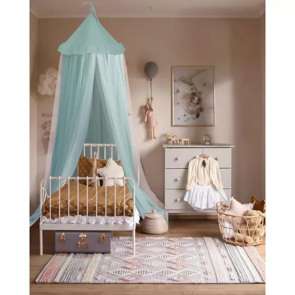 little dove Bed Canopy with Star Lights Double Layer Canopy for Bed Breathable Canopy Bed Curtain for Children Reading Nook Machine Washable Canopy for Kids Room 256x106Medium