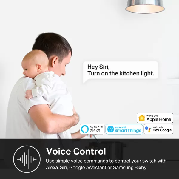 Kasa Apple HomeKit Smart Light Switch KS200P3 Single Pole Neutral Wire Required 24GHz WiFi Light Switch Works with Siri Alexa and Google Home UL Certified No Hub Required White 3PackWhite  Light Switch