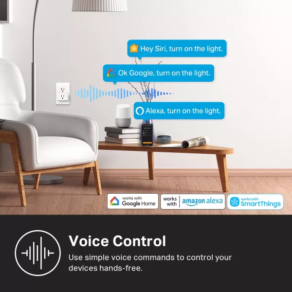 Kasa Matter Smart Plug w Energy Monitoring Compact Design 15A1800W Max Super Easy Setup Works with Apple Home Alexa ampamp Google Home UL Certified 24G WiFi Only White KP125M 4PackWhite