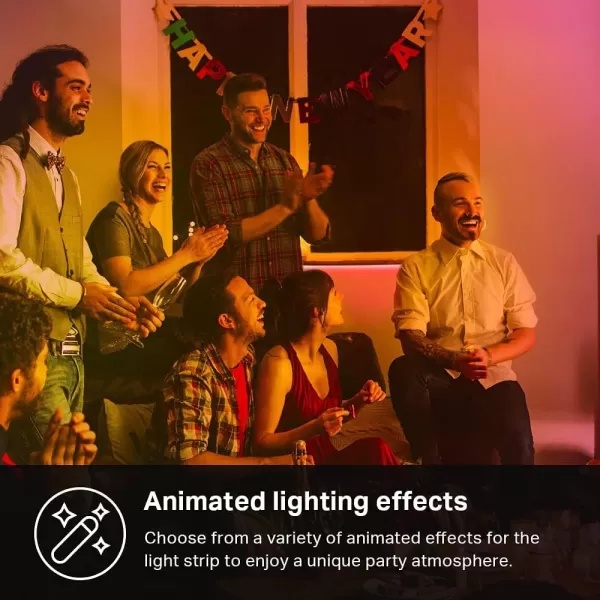 Kasa Smart LED Light Strip 50 Color Zones RGBIC 164ft WiFi LED Strip Works w Alexa Google Home ampamp SmartThings High Brightness 16M Colors PU Coating Trimmable 2 Yr Warranty KL420L5White