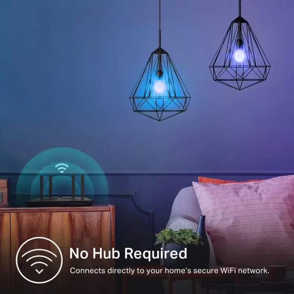 Kasa Smart Light Bulbs 1000 Lumens High Brightness 16M Color Changing Dimmable Smart WiFi Light Bulb Compatible with Alexa and Google Home A19 24GHz WiFi only No Hub Required KL1354Pack800 Lumens  4Pack