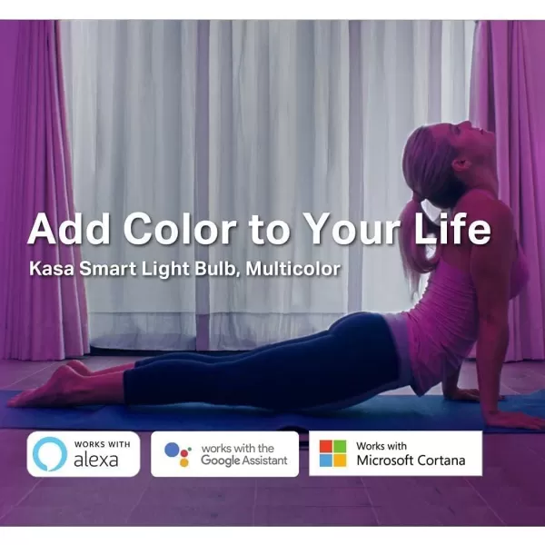 Kasa Smart Light Bulbs 1000 Lumens High Brightness 16M Color Changing Dimmable Smart WiFi Light Bulb Compatible with Alexa and Google Home A19 24GHz WiFi only No Hub Required KL1354Pack1000 Lumens  1Pack