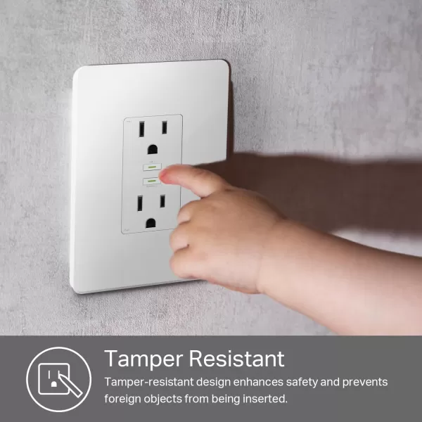 Kasa Smart Plug KP200 InWall Smart Home WiFi Outlet Works with Alexa Google Home ampamp IFTTT No Hub Required Remote Control ETL Certified  White 1 PackWhite