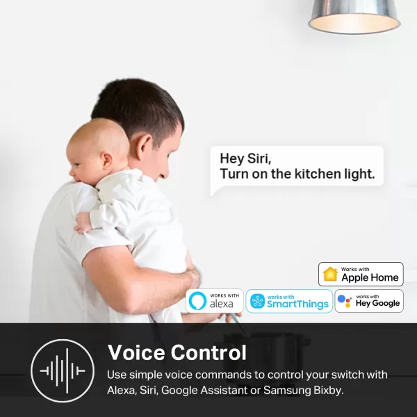 Kasa Apple HomeKit Smart Dimmer Switch KS220 Single Pole Neutral Wire Required 24GHz WiFi Light Switch Works with Siri Alexa and Google Home UL Certified No Hub Required WhiteWhite