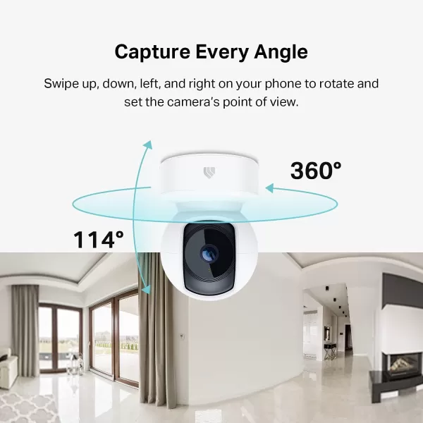 Kasa Indoor PanTilt Smart Security Camera 1080p HD DogCamera24GHz with Night VisionMotion Detection for Baby and Pet Monitor Cloud ampamp SD Card Storage Works with Alexaampamp Google Home EC70 WhiteWhite