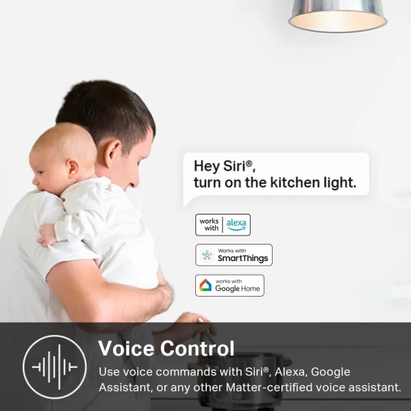Kasa Matter Smart Light Switch Voice Control wSiri Alexa ampamp Google Assistant UL Certified Timer ampamp Schedule Easy Guided Install Neutral Wire Required Single Pole 24GHz WiFi 3PackWhite
