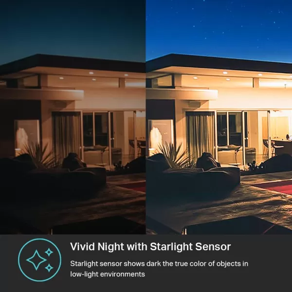 Kasa Smart 2K QHD Security Camera Outdoor Wired IP65 Starlight Sensor ampamp 98Ft Night Vision MotionPerson Detection 2 Way Audio wSiren CloudSD Card Storage Alexa ampampGoogle Home CompatibleKC420WSWhite