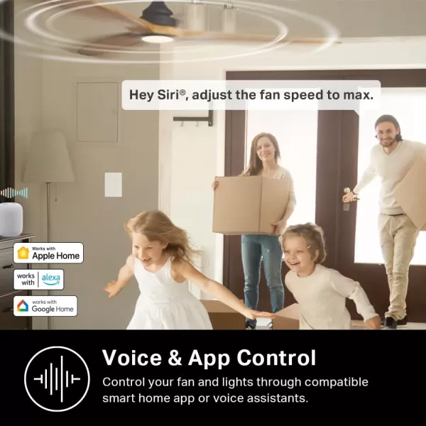Kasa Smart Ceiling Fan Control ampamp Dimmer Switch  Adjustable 4Speed Fan ampamp Brightness Control  Works wApple HomeKit Alexa ampamp Google Home  24G WiFi Only Single Pole Neutral Wire Required  KS240White