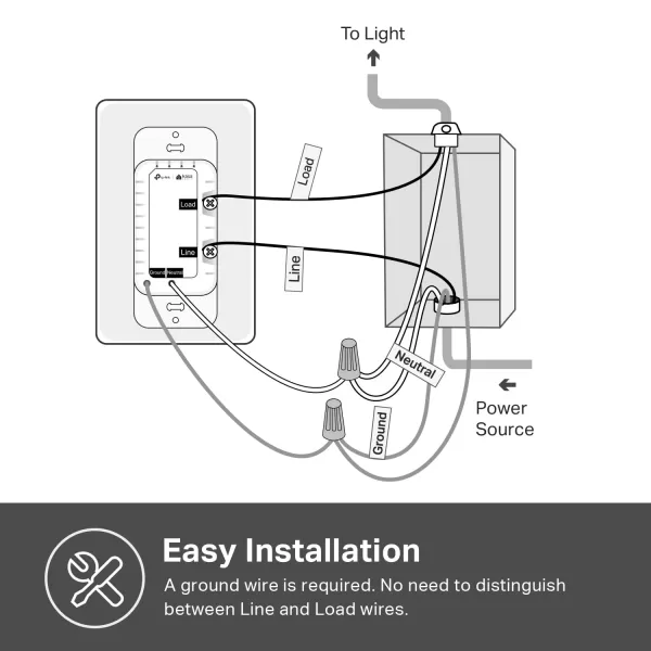 Kasa Smart Dimmer Switch HS220 Single Pole Needs Neutral Wire 24GHz WiFi Light Switch Compatible with Alexa and Google Home UL Certified No Hub Required Light Almond HS220LALight Almond