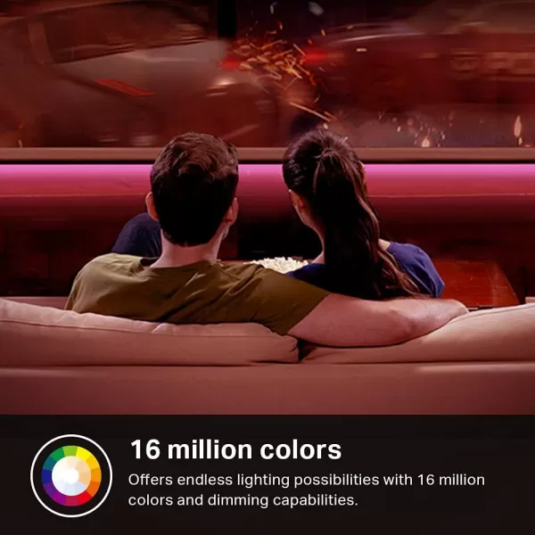 Kasa Smart LED Light Strip RGB 328ft2 Rolls of 164ft WiFi LED Strip Works w Alexa ampamp Google AssistantHigh Brightness Trimmable Up to 25000 Hours2Yr Warranty KL400L10MulticolorMulticolor