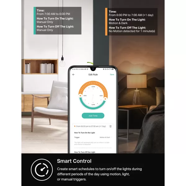 Kasa Smart Motion Sensor Switch Single Pole Needs Neutral Wire 24GHz WiFi Light Switch Works with Alexa ampamp Google Assistant UL Certified No Hub RequiredKS200MP2White2PackMotion Sensor